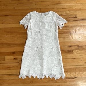 White Calvin Klein Shift Dress 6